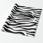 Zebrastreifen in Schwarz und Weiß Geschenkpapier (Ungerollt)
