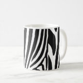 Zebrastreifen in Schwarz und Weiß Kaffeetasse (VorderseiteRechts)