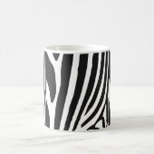 Zebrastreifen in Schwarz und Weiß Kaffeetasse (Mittel)