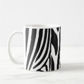 Zebrastreifen in Schwarz und Weiß Kaffeetasse (Links)