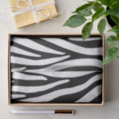 Zebrastreifen in schwarz-weißem Pelzeffekt Seidenpapier (Geschenk)