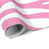 Zebrastreifen in weiß und rosa geschenkpapier (Rolleneckpunkt)
