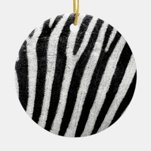 Zebrastreifen Keramik Ornament (Vorne)