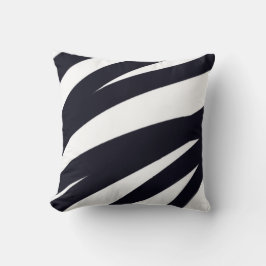Zebrastreifen Kissen schwarz-weiß Design