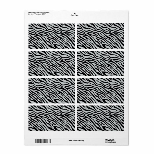 Zebrastreifen Klicken Sie, um die Farbe Grau anzup (Vorne)