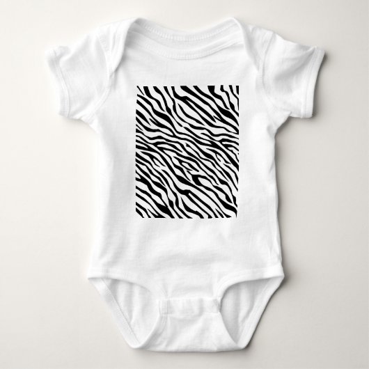 Zebrastreifen Klicken Sie, um die Farbe Grau anzup Baby Strampler (Vorderseite)