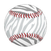 Zebrastreifen Klicken Sie, um die Farbe Grau anzup Baseball (Vorderseite)