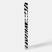 Zebrastreifen Klicken Sie, um die Farbe Grau anzup Case-Mate iPhone Hülle (Rückseite / Links)