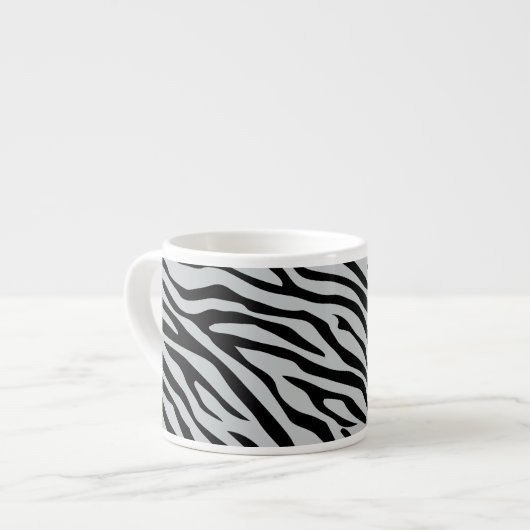 Zebrastreifen Klicken Sie, um die Farbe Grau anzup Espressotasse (Vorderseite Links)
