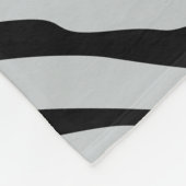 Zebrastreifen Klicken Sie, um die Farbe Grau anzup Fleecedecke (Ecke)
