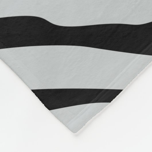 Zebrastreifen Klicken Sie, um die Farbe Grau anzup Fleecedecke (Ecke)