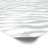 Zebrastreifen Klicken Sie, um die Farbe Grau anzup Fotodruck (Ecke)