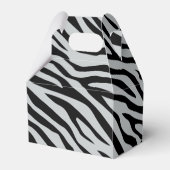 Zebrastreifen Klicken Sie, um die Farbe Grau anzup Geschenkschachtel (Rückseite)
