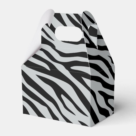 Zebrastreifen Klicken Sie, um die Farbe Grau anzup Geschenkschachtel (Rückseite)