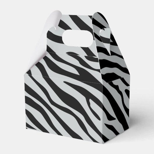Zebrastreifen Klicken Sie, um die Farbe Grau anzup Geschenkschachtel (Vorderseite)