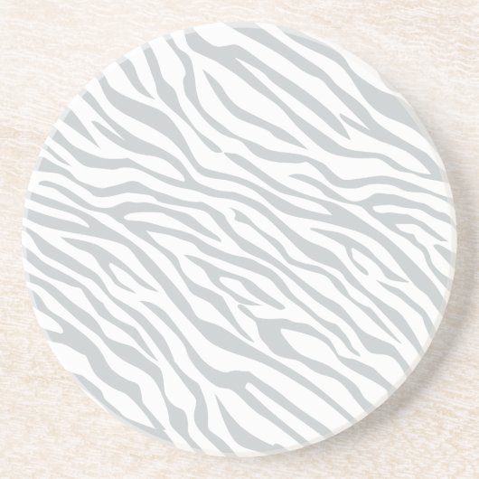 Zebrastreifen Klicken Sie, um die Farbe Grau anzup Getränkeuntersetzer (Vorne)