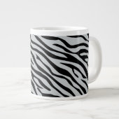 Zebrastreifen Klicken Sie, um die Farbe Grau anzup Jumbo-Tasse (Vorderseite Rechts)