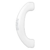 Zebrastreifen Klicken Sie, um die Farbe Grau anzup Keramik Schrankknauf (Seitenansicht)