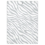 Zebrastreifen Klicken Sie, um die Farbe Grau anzup Klemmbrett (Rückseite)