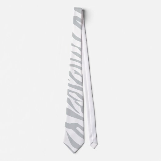 Zebrastreifen Klicken Sie, um die Farbe Grau anzup Krawatte (Vorderseite)