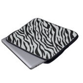 Zebrastreifen Klicken Sie, um die Farbe Grau anzup Laptopschutzhülle (Vorne Knopf)