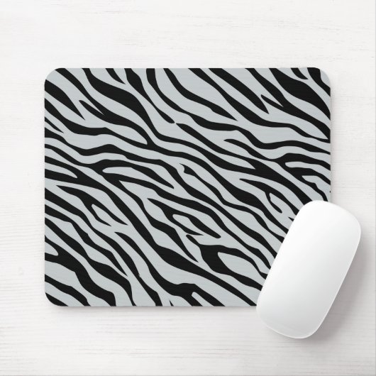 Zebrastreifen Klicken Sie, um die Farbe Grau anzup Mousepad (Mit Mouse)