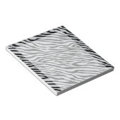 Zebrastreifen Klicken Sie, um die Farbe Grau anzup Notizblock (angewinkelt)