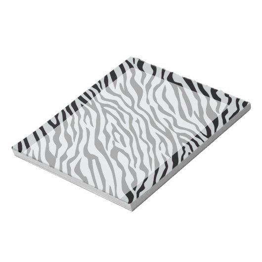 Zebrastreifen Klicken Sie, um die Farbe Grau anzup Notizblock (Rotiert)