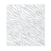 Zebrastreifen Klicken Sie, um die Farbe Grau anzup Notizblock (Vorderseite)