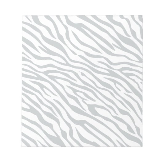 Zebrastreifen Klicken Sie, um die Farbe Grau anzup Notizblock (Vorderseite)