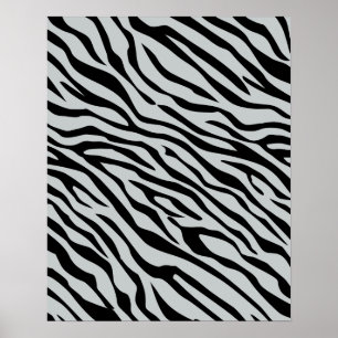Zebrastreifen Klicken Sie, um die Farbe Grau anzup Poster