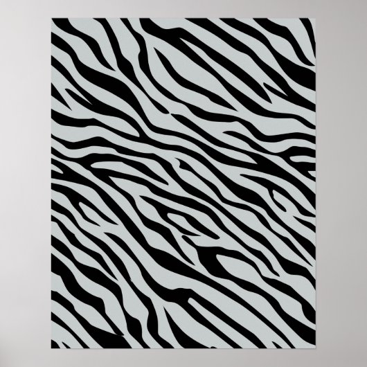 Zebrastreifen Klicken Sie, um die Farbe Grau anzup Poster (Vorne)