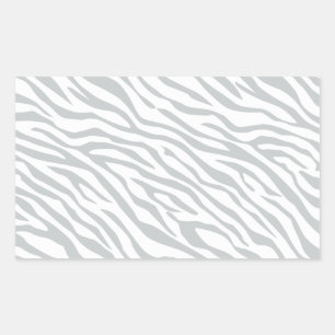 Zebrastreifen Klicken Sie, um die Farbe Grau anzup Rechteckiger Aufkleber