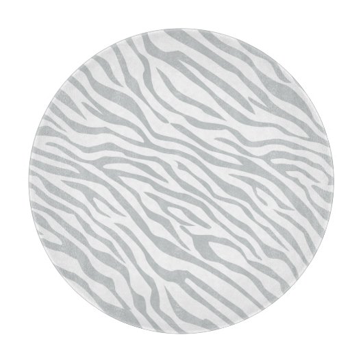 Zebrastreifen Klicken Sie, um die Farbe Grau anzup Schneidebrett (Vorderseite)
