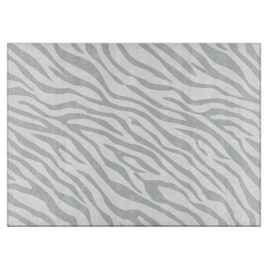 Zebrastreifen Klicken Sie, um die Farbe Grau anzup Schneidebrett (Vorderseite)