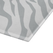 Zebrastreifen Klicken Sie, um die Farbe Grau anzup Schneidebrett (Ecke)