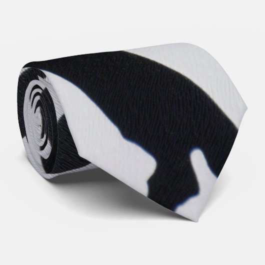 Zebrastreifen Krawatte (Gerollt)
