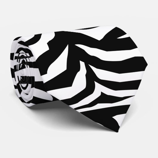 Zebrastreifen Krawatte (Gerollt)