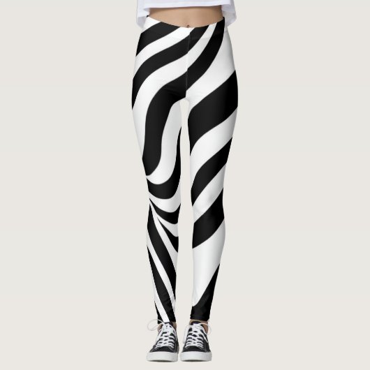 Zebrastreifen Leggings (Vorderseite)