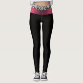 Zebrastreifen Leggings (Vorderseite)