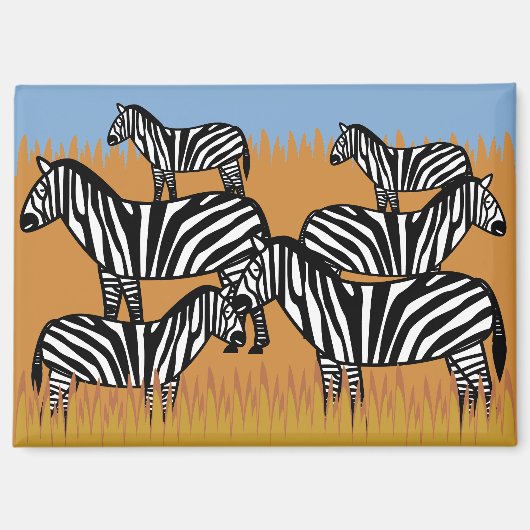 Zebrastreifen Magnet (Vorderseite)