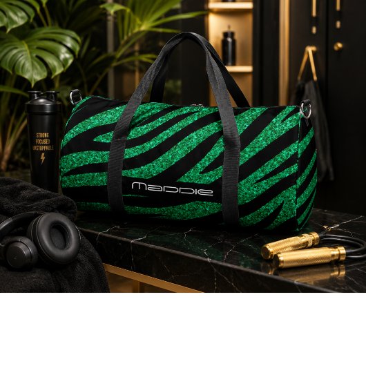 Zebrastreifen-Muster Duffle Bag