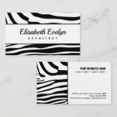 Zebrastreifen nahtlos visitenkarte (Vorne/Hinten)