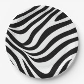 Zebrastreifen Pappteller (Vorderseite)