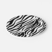 Zebrastreifen Pappteller (Schrägansicht)