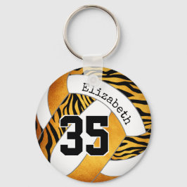 Zebrastreifen personalisierte Volleyball Schlüsselanhänger