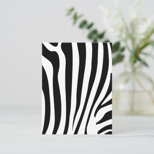 Zebrastreifen Postkarte (Stehend Vorderseite)