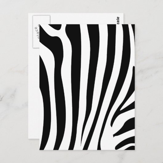 Zebrastreifen Postkarte (Vorne/Hinten)