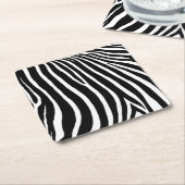 Zebrastreifen  rechteckiger pappuntersetzer (angewinkelt)