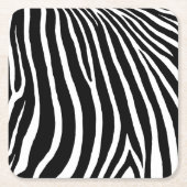 Zebrastreifen  rechteckiger pappuntersetzer (Vorderseite)